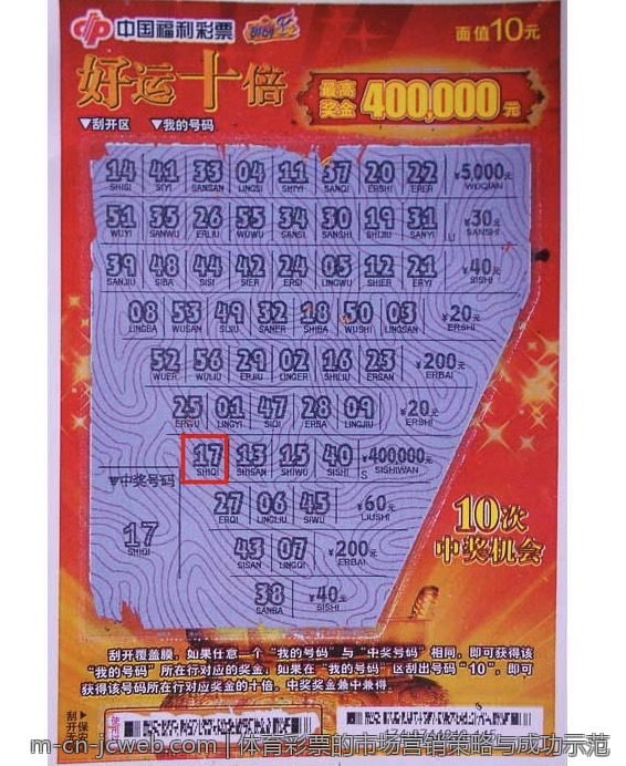 体育彩票的市场营销策略与成功示范